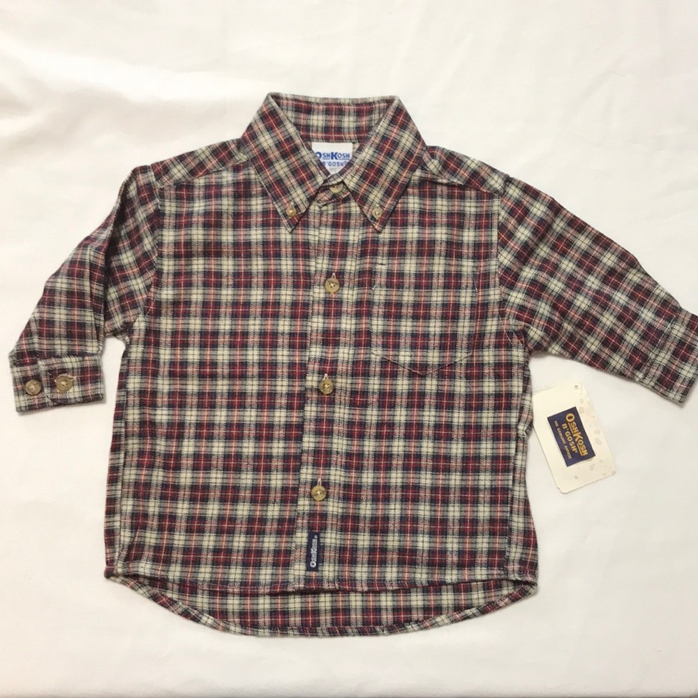 NWT Winter Plaid Button Down